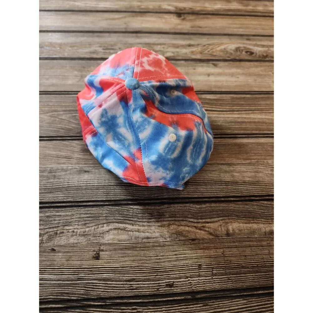 Mackinac Island Ti Dye hat for boy or girl adjustable strap in the back
